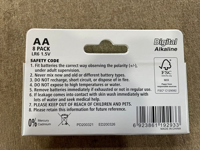 50117 - AA and AAA batteries Europe