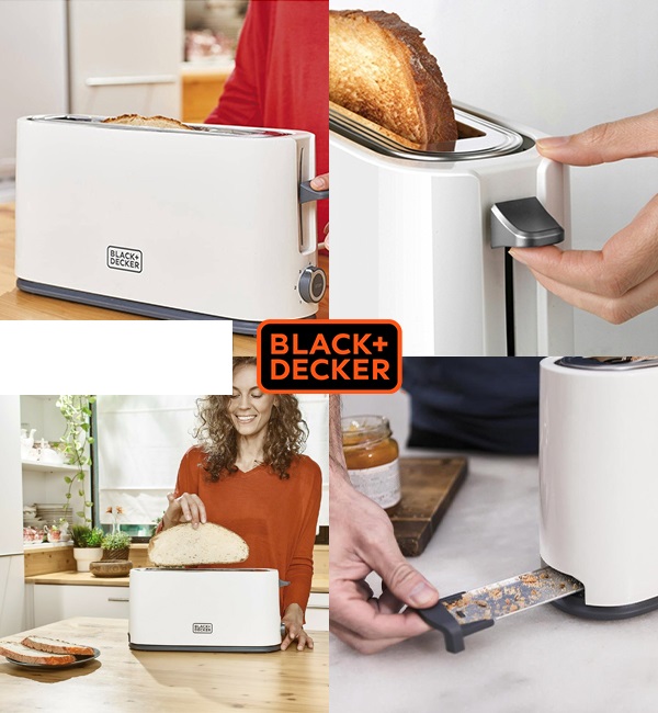 50869 - Black & Decker - Toaster 1000W - White Europe